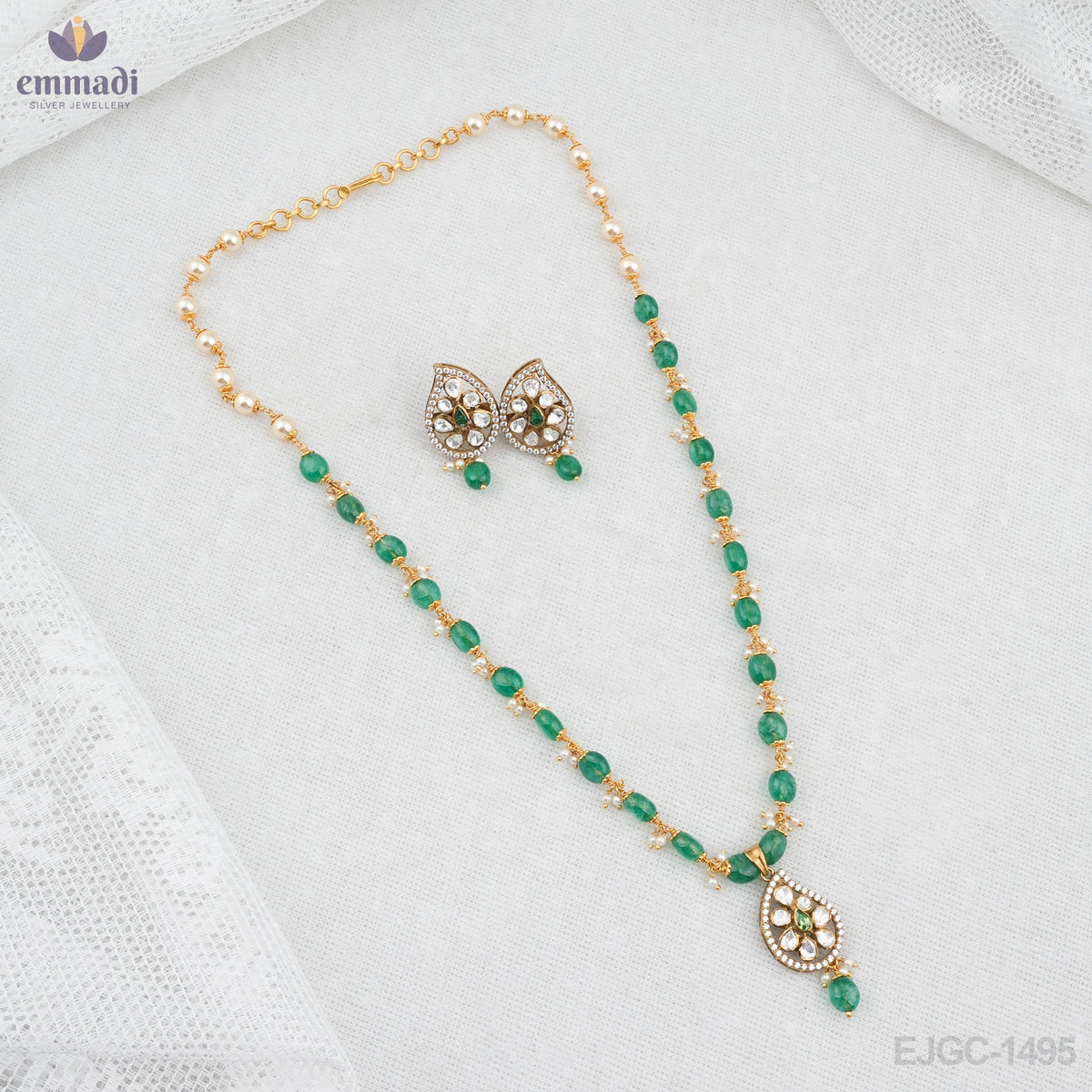 Ira Victorian Green Chain Jewelry