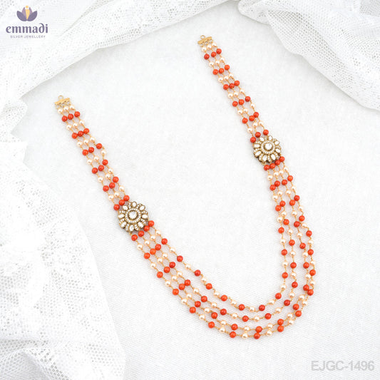 Jaanvi Exquisite Long Victorian Necklace