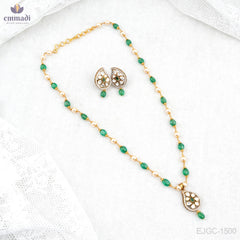 Kashish Victorian Green Chain Jewelry