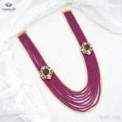 Kiara's Elegant Victorian Pink Long Necklace