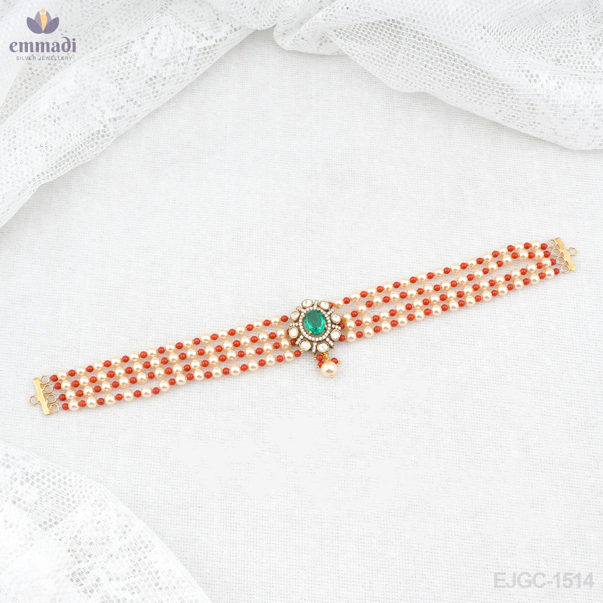 Pari Choker Victorian Elegance in Green