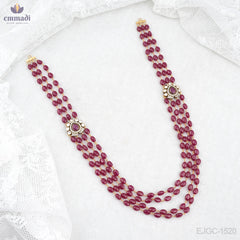 Roshni Elegant Pink Victorian Long Necklace