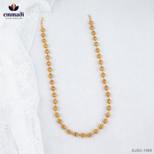 AMBALIKA Elegant Gold Chain Nakshi Jewelry