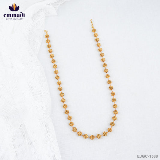 Ambily Exquisite Gold Chain Nakshi Jewelry