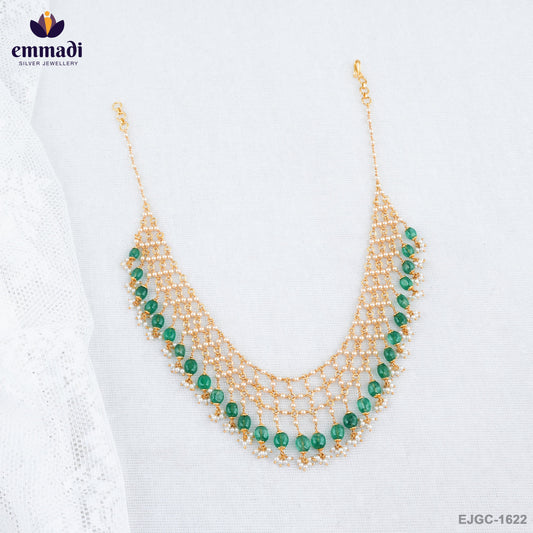 AMREITAH Exquisite Green Pearl Necklace